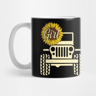 Jeep Sunflower Jeep Girl Jeep Women Mug